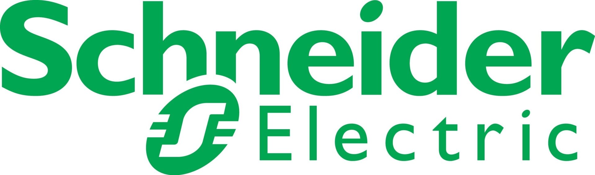 A green logo for schneider electric.