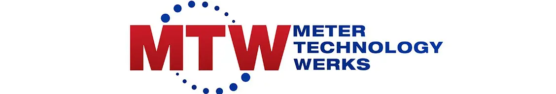 A red and blue logo for medical technology week.